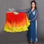Quạt Bụng Ngắn Trung Quốc, Giả Dài 10 / 20 / 30 / 40cm Nửa Vòng Tròn Lụa Cặp Viền Yangko Dance Tre Người Hâm Mộ Khiêu Vũ, Vũ Công Thực Hành 31 / 36cm Nhuộm Tay Tre Người Lớn Quạt
