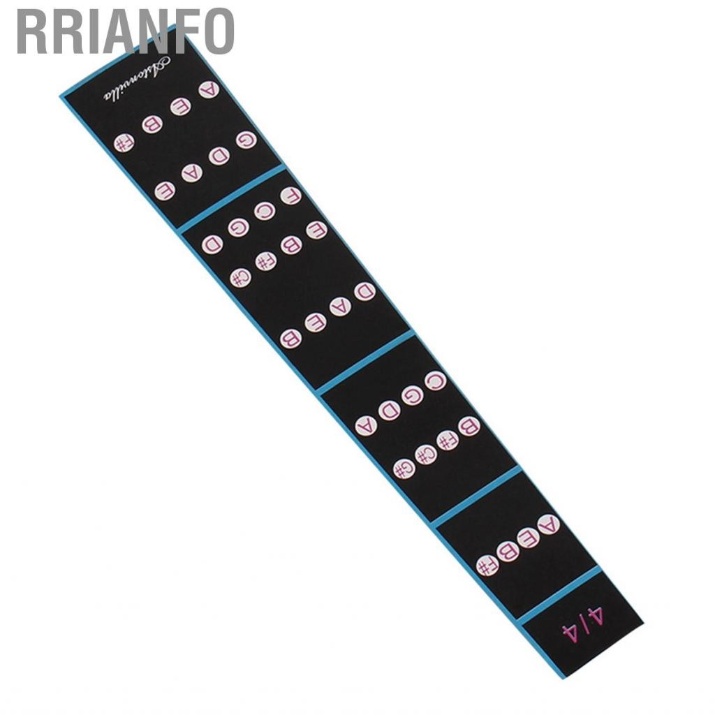 Rrianfo Rrianfo Violin Finger Sticker Ghi chú ngón tay Biểu đồ nhãn Biểu đồ có thể tháo rời 4/4 cho người mới bắt đầu thực hành màu đen