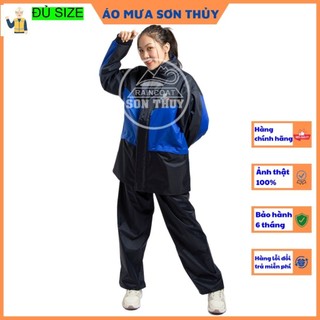 ( K4_HÀNG SỊN 2 LỚP ) Bộ áo mưa 2 lớp Sơn Thủy- bộ quần áo đi mưa chống lạnh K4 dobaoholaodongso1