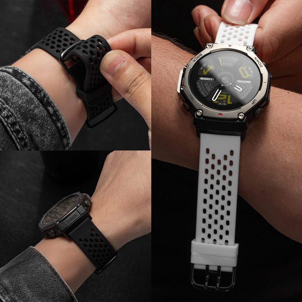 Dây đeo silicon thoáng khí cho Amazfit T-Rex 3 / T-Rex / T-Rex Pro / T-Rex 2 / T-Rex Ultra
