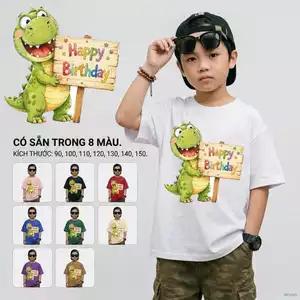 Áo thun bé trai họa tiết, Mềm mại, Cho bé từ 2-12 tuổi