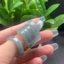 Vòng nước xanh loại đá A Jadeite tự nhiên - Dây rộng được đánh bóng mịn - Chứng nhận thủ công Unisex (Đường kính trong 15-21mm)