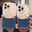 Ốp Lưng Cho OPPO Reno 15 14 13 12 11 10 Pro 8 6 15F 14F 13F 8Z 7Z 6Z A6X A3X A5i A17K A16K A16E A15S A12E Kem gợn Sóng Cong Cạnh Họa Tiết Gấu Dễ Thương NYK444
