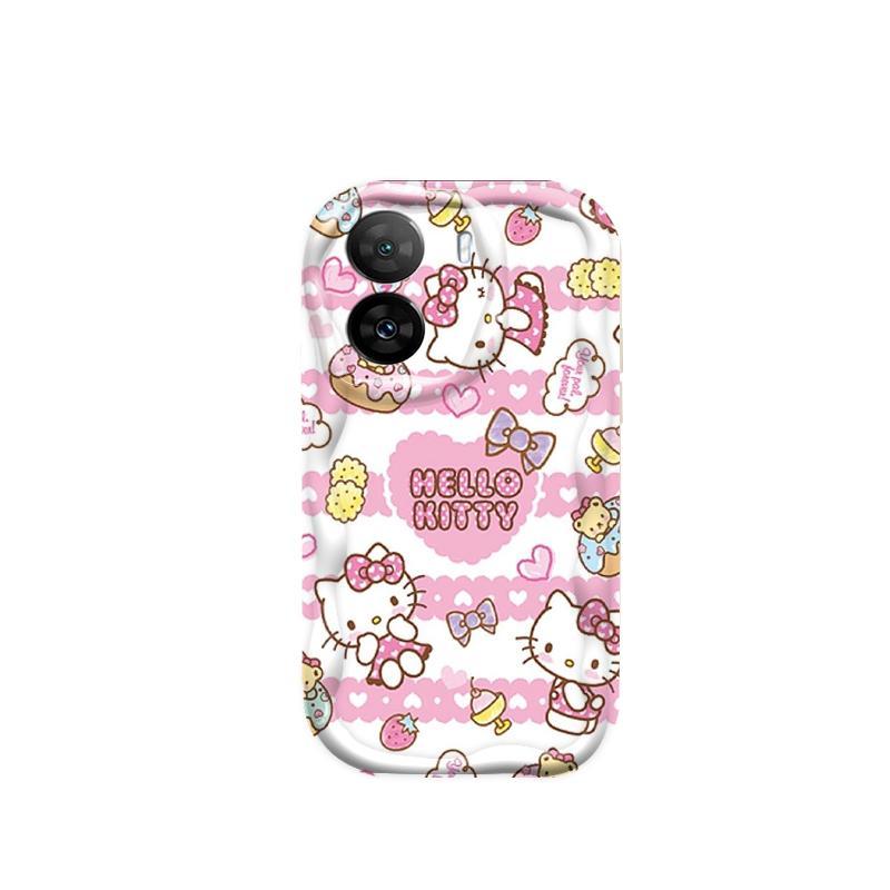 Ốp Silicon Hoạt Hình Cho OPPO A57 4G A77 4G A77S 4G 3D Bé Gái Vỏ Điện Thoại Mềm TPU Kitty Girl Sinh Viên Ốp Lưng Chống Sốc