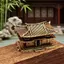 {AKIN} Mô hình ngôi nhà cổ bằng đồng thau Trung Quốc Các bức tượng nhỏ trang trí nội thất Giọng cho kệ sách Phòng khách Văn phòng Bộ sưu tập nghệ thuật vượt thời gian {a}