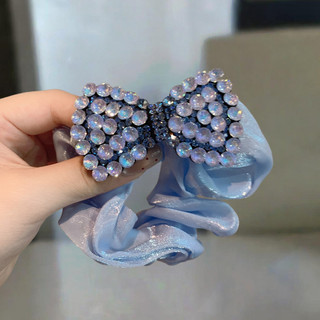 Phong Cách Mới Nhấp Nháy Kim Cương Nơ Tóc Dây Nữ Thời Trang Retro Cao Cấp Cao Cấp Dây Đeo Tóc Phụ Kiện Tóc