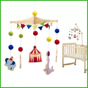 Di Động Cho Cũi Động Vật Xiếc Thiết Kế Tương Tác Bassinets Đồ Chơi Cảm Giác Cũi Âm Nhạc Di Động Cho Gia Đình Sống saixit2vn