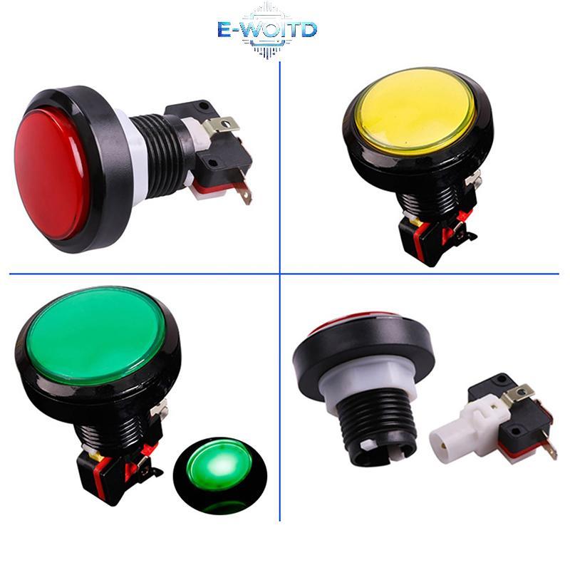 E-WOITD 1 Nút Nhấn 45 Mm Nút Arcade Led Micro Switch 12V Bộ Công Tắc Nút Nguồn Xanh / Vàng / Đỏ / Trắng / Xanh E-WOITD