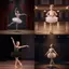 KANGN Trẻ Em Váy Ba Lê, Tay Dài Lông Tơ Bé Gái Ballet TuTu Đầm, Đầm Hoàng Tử Sequin Chuyên Nghiệp Dây Đeo Chéo Ballerina Cổ Tích Đầm Chấm Điểm