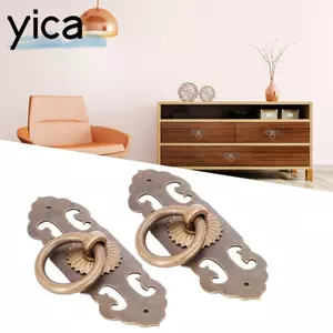 YICA 2 Chiếc Ngăn Kéo Kéo Tay Cầm, Bền Với Ốc Vít Tay Nắm Cửa Tủ, Vintage Đồng Cổ Tay Cầm Kéo Tủ