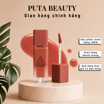 Son Tint Bóng 3CE Gummy Oil Tint 4g (Mẫu mới 2026) - PT BEAUTY