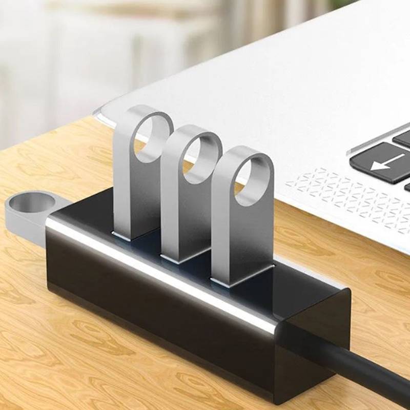Alittlesetrtu 4 Cổng Đa Bộ Chia USB Hub + Bộ Chuyển Đổi Nguồn Điện, Bộ Mở Rộng 30cm / 1.2m Tốc Độ Cao Cho PC VN