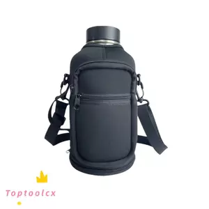 Túi đựng bình nước TOPTOOLCX, Túi đựng cốc chân không giữ nhiệt di động bền bỉ, có dây đeo vai có thể điều chỉnh dung tích lớn Túi đeo chéo cốc cách nhiệt cho cốc không gian 64 / 128OZ
