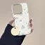 White Cat với giỏ cho trường hợp iPhone 17 1615plus hai lớp imd1413pro