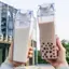 Bình nước hình hộp sữa HL 500/1000ml, dùng cho sữa, cà phê, nước ép, trà; chất liệu trong suốt; phù hợp thể thao ngoài trời, cắm trại, gym