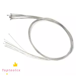 TOPTOOLCX 10 Chiếc Cáp Sang Số Xe Đạp, Cáp Bên Trong Mạ Kẽm Bạc Cho Xe Đạp Cáp Sang Số Dài 2 Mét Dây Bánh Răng Xe Đạp Đường Bộ, Bộ Cáp Sang Số Toàn Diện Cho Xe Đạp