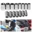 TOPTOOLCX 1 Cái Tay Chìa Khóa Số Liệu, Đầu Đôi Cho Cờ Lê Mô-men Xoắn Ratchet Hex Ổ Cắm Ngắn, Dụng Cụ Cầm Tay 1 / 4 "Đầu 6.35mm 4-14mm Ổ Cắm Truyền Động