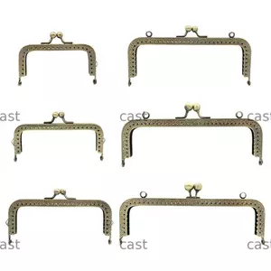 CAST Ví Khung Kiss Clasp, Túi Kim Loại Phần Cứng Ví Khóa Khung, Mini Vintage Túi Khóa DIY Thủ Công