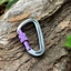 VVDZA Professional Safety Carabiner, Móc chìa khóa hình chữ D 7 màu, Thiết bị bảo vệ leo núi 48 * 80mm Khóa leo núi bằng nhôm