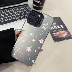 Ốp lưng iPhone họa tiết ngôi sao IMD phù hợp cho iPhone 17 16 15 14 13 12 11 Pro Max Plus X Xr Xs Max 7 8 Plus