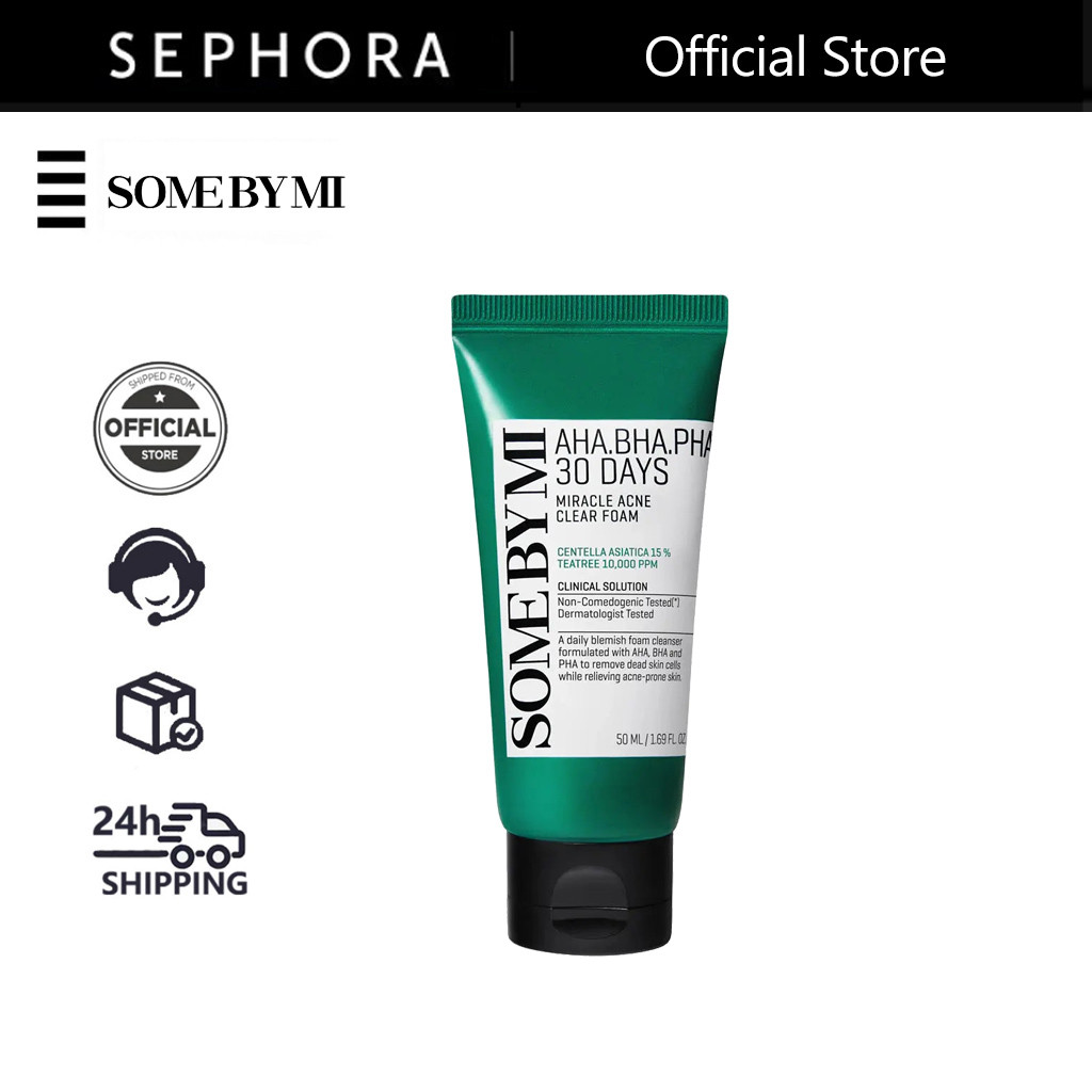 SOME BY MI Sữa rửa mặt sạch sâu kiềm dầu dịu da mụn AHA-BHA-PHA 30 Days Miracle Acne Clear Foam 100ml