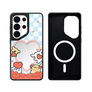 Từ Nàng Tiên Cá Đuôi Dòng Gương Chó Cứng Phone Case Cho Samsung Galaxy S26 25 24 23 UItra S26 25 24 23 Plus Vỏ Bảo Vệ Chống Sốc