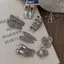MAKY Silvery Y2k Kẹp Tóc Cho Nữ Kim Loại Thanh Lịch Dubill Kẹp Bên Nổ Barrettes Bé Gái Phụ Kiện Tóc VN