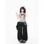 Milyfashion Gạc Hoạt Hình In Hình Áo Thun Ngắn Tay Mùa Hè Chấm Bi Nấm Edge y2k Slim-fit Slimmer Look Ngắn Top STG
