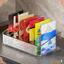 Khay lưu trữ Acrylic CHEESELY, Giá đỡ ngăn lưu trữ trong suốt, Giá đựng đồ bằng nhựa 7 khe nhà bếp