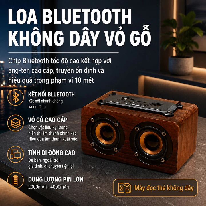 Loa Gỗ Loa Bluetooth Loa Không Dây Loa Cắm Thẻ Loa Máy Tính Loa Điện Thoại Loa Để Bàn Loa Mini Loa Đình Bảo Hành 3 Năm