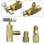 ADAPTERS 1 / 2\ "ACME LH 1 / 4\" SAE 3 Cái / bộ Phù Hợp Cho Phụ Kiện R12 R134a Thương Hiệu Mới"