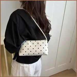SQ11 Túi đeo vai chấm bi mini phong cách Hàn Quốc xu hướng thích hợp Túi đeo chéo thời trang đa năng dành cho nữ