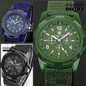 Đồng hồ thể thao IFANSIN, Đồng hồ đeo tay nylon ban nhạc Gemius Swift, Dây đeo dệt thạch anh Thụy Sĩ hợp thời trang Dây đeo bện nylon Đồng hồ thạch anh mặc thường ngày