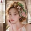 Mới Trung Quốc Cô Dâu Kẹp Tóc Bộ Hợp Kim Giả Ngọc Trai Lụa Vải Nhân Tạo Hoa Hanfu Cưới Ảnh Phụ Kiện Tóc Bộ Cho Cô Dâu Trung Quốc Updo Tạo Kiểu