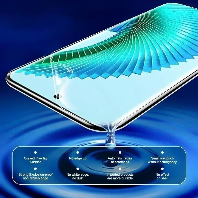 2 Chiếc Full Cover Bảo Vệ Màn Hình HD Mềm Cho Xiaomi Civi Mix Note A3 1S 2 3 4 5 2S 10 Pro Lite 4G 5G Chống Rơi Chống Gián Điệp Riêng Tư Chống Ánh Sáng Xanh Hydrogel Phim Mờ