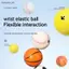 Return Sponge Rubber Hand Ball Bài tập trò chơi Phát sinh sức mạnh thể thao đàn hồi Huấn luyện sức mạnh cho trẻ em Bóng đồ chơi ngoài trời cho trẻ em [VN]