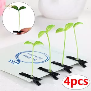 PNPIA- 4 Chiếc Thời Trang Unisex Vui Nhộn Cỏ Kẹp Hoa Nấm Đáng Yêu