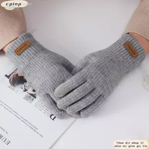 Găng Tay Mùa Đông CPINCP, Găng Tay Dệt Kim Mềm Dày, Màn Hình Cảm Ứng Chống Lạnh Găng Tay Full Ngón Nam Nữ