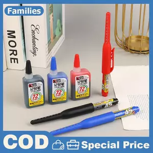 Bút đánh dấu lỗ sâu 45mm Bút thợ mộc đầu dài / Mực xanh / đỏ chống nước để đo dụng cụ cầm tay chế biến gỗ