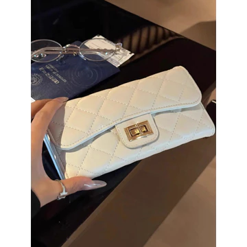 ví cầm tay nữ sang chảnh ví cầm tay nữ Lingge Ví Nữ Dài Phong Cách Chanel 2026 Phong Cách Mới Thời Trang Dung Tích Lớn Ly Hợp Nữ Niche Ví Cao Cấp