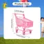 Xe đẩy mua sắm Mini, Xe đẩy siêu thị nhỏ, Dễ đẩy, Siêu thị đa chức năng cho trẻ 3 tuổi.
