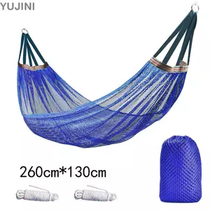 Võng lưới YUJUNI, Ghế xoay rộng đơn bằng lụa băng, chịu lực 200KG có túi đựng giường treo ngoài trời