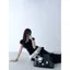 Áo thun ngắn tay có dây chấm bi phong cách Hàn Quốc dành cho nữ mùa hè Slim-Fit Slim-Fit Slimer Look Design Black Top