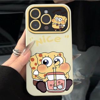 Trà sữa uống bọt biển màu vàng Thích hợp cho iPhone 17 Pro Max Vỏ bảo vệ toàn diện Silicon mềm XR 15 ProMax 11 16 Pro 12 Pro Max 17 13 XS Max 14 Pro Matte Chống sốc