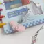 HFTOY Dễ Thương Ngọt Ngào Đôi Cánh Thiên Thần Nơ Dây Đeo Điện Thoại Dây Móc Khóa Mặt Dây Xích Điện Thoại Chống Mất Túi Đồ Trang Trí Điện Thoại Nữ Tính Quà Tặng Quyến Rũ ~