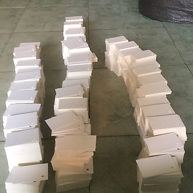 GIÁ SỈ 500- 1000 Flashcard 5x8cm SIÊU DÀY đục lỗ và không đục Góc Vuông