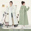 Áo Mưa Nữ Người Lớn Mặc Ngoài Dài Toàn Thân Xe Điện Chống Mưa Tách Xe Đơn Poncho