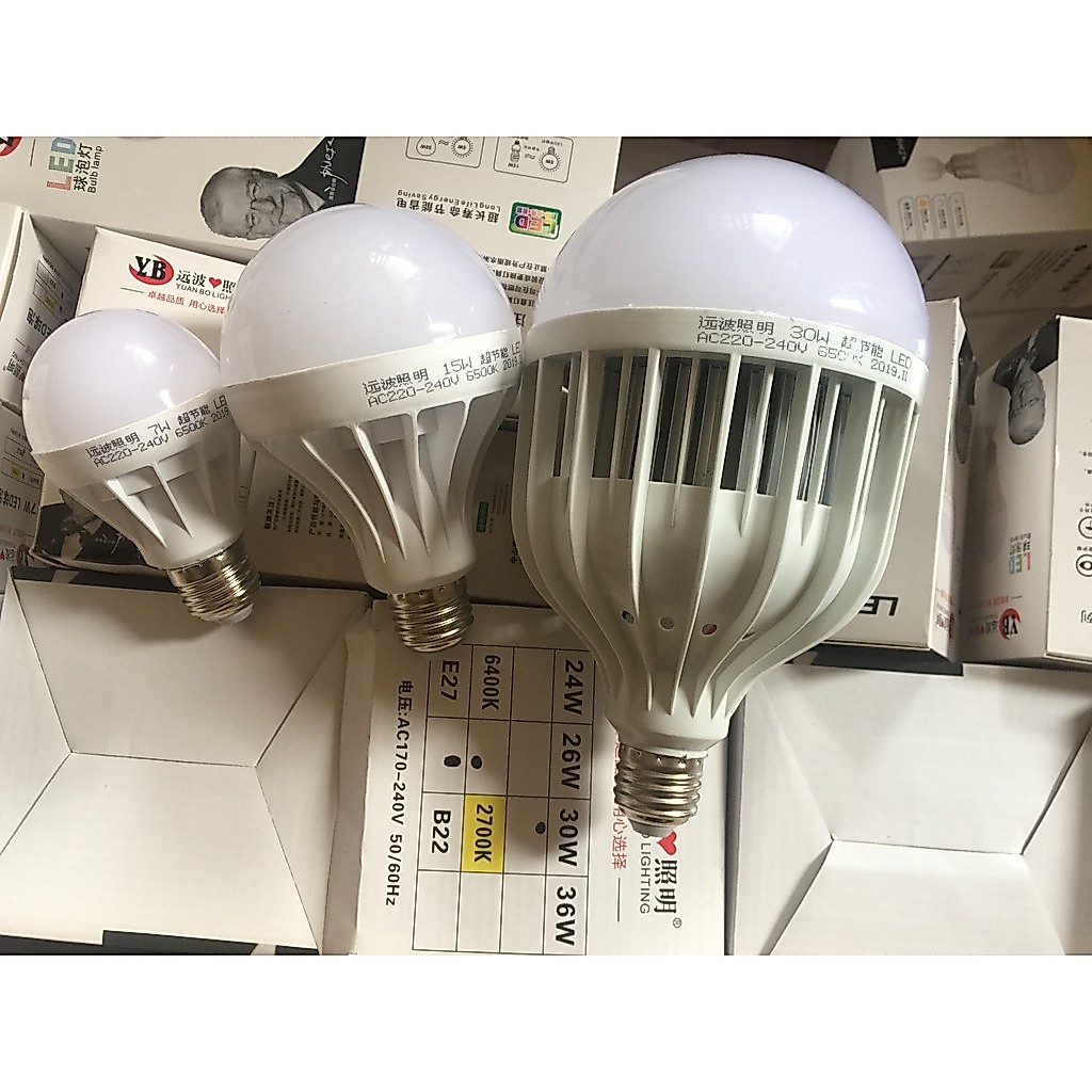 bóng đèn led 220v 12w-50w-60W chân E27 siêu rẻ và tiết kiệm điện năng