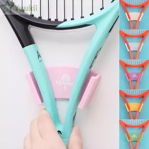 Giá đỡ vợt cầu lông YUUKII, Giá treo tường vợt tennis tự dính không đục lỗ, Vợt bóng đá treo tường bằng nhựa bền bỉ Móc treo tường Quần vợt / Cầu lông / Vợt bóng dưa chuột