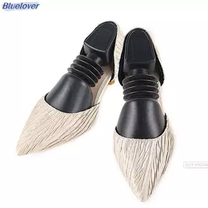 Bluelover Thực Tế Nhựa Có Thể Điều Chỉnh Chiều Dài Nam Giày Boot Người Tổ Chức Cây Nhựa Mới